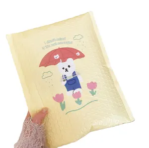 Free sample custom plastic shipping mailing poly packaging bag cute air bubble mailer padded envelopes mail bags bubble