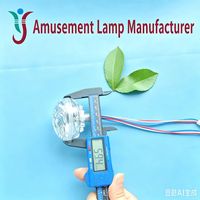 Luz LED de Punto RGB de 60 mm, Impermeable y Programable, Tipo Hongo, para Parques de Atracciones, Noria, Decoración Navideña