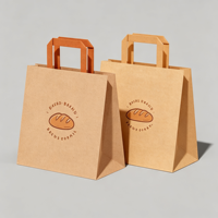 Sacs de courses en kraft recyclables robustes et personnalisables avec poignées en corde plates – Fournisseur d'usine pour les industries du vêtement et de la chaussure