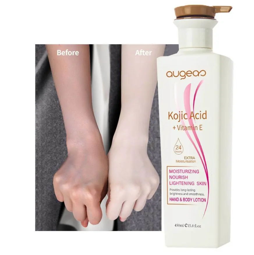 Factory Wholesale Private Label 450ml Body Peeling Skin Care Hand Lightening Lotion Cream Skin Whitening Body Lotion For Women