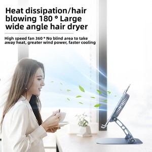 Soporte Ajustable para Portátil de Aluminio con Ventilador de Refrigeración, Soporte Ergonómico Plegable y Portátil para Oficina y Estudio - Product Image 4