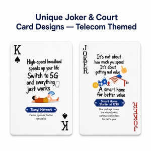 Carte da Gioco Personalizzate OEM - Giochi di Carte Aziendali Personalizzati All'Ingrosso, Completamente Personalizzabili, Ecologici, Durevoli, con Angoli Arrotondati - Product Image 3