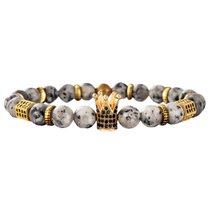 2026 Hot Gold Plated Beaded Bracelets Crown Ankle Bracelets for Women and Men Geometric Pattern for Wedding and Gift - Product Image 4
