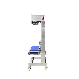 FRL150 /S machine de scellage continue robuste de 20kg, scelleuse verticale de sacs à bande sur pied