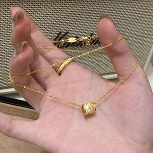 Mini Collar con Colgante de Llave de Plata Pura S925, Cadena para Clavícula, Diseño de Nicho, Decoración de Llavero Mágico, Platino Dorado - Product Image 4