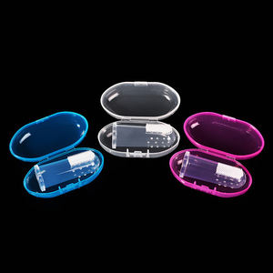 Soft Bristle <span class=keywords><strong>Silicone</strong></span> <span class=keywords><strong>Baby</strong></span> <span class=keywords><strong>Toothbrush</strong></span> Set Infant <span class=keywords><strong>Finger</strong></span> <span class=keywords><strong>Toothbrush</strong></span> com Tongue Escova De Limpeza <span class=keywords><strong>Baby</strong></span> Teeth Care Kit Caixa protetora - Product Image 6