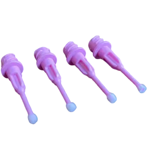 SJ Precision Universal Micro Brush Dispensing Needle Dental Irrigation Flocked Applicator Tip OEM Wholesale