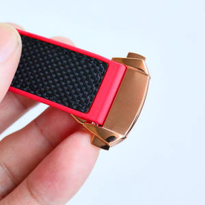 Reloj de Pulsera Automático para Hombre de Alta Calidad con Caja Plateada, Doble Tourbillon, Bisel de Diamantes, Correa Roja y Negra, Esfera Hueca Mecánica - Product Image 6