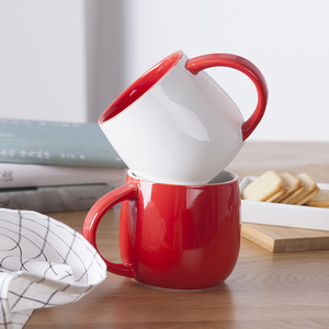 Taza de Cerámica Creativa <span class=keywords><strong>para</strong></span> <span class=keywords><strong>Desayuno</strong></span>, Diseño de Campana, <span class=keywords><strong>para</strong></span> Parejas, con Logotipo <span class=keywords><strong>Personalizado</strong></span>, Resistente a Altas Temperaturas, Venta al Por Mayor de Fábrica - Product Image 4