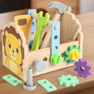 Kids Stem Montessori Christmas Birthday Gift Set <b>Wooden</b> Toddler Construction Bench <b>Tool</b> <b>Box</b> for 3 4 5 6 Year Old Boy - Product Image 2