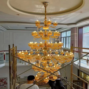 Американская хрустальная люстра-подвеска в форме подсвечника с блестящими кисточками для виллы, отеля, холла, потолочного освещения - Product Image 5