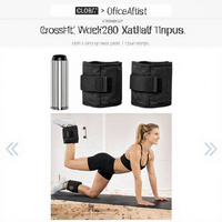 Paire de sangles de cheville professionnelles pour femmes, noires, réglables avec fermeture auto-agrippante, 200g, pour musculation, gym, entraînement des jambes, fitness à domicile