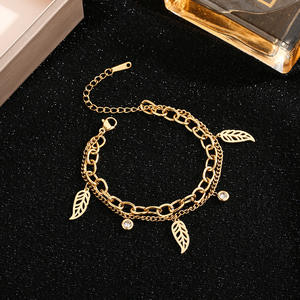 Luxury QT 18K Gold Plated Stainless Steel Charm Devil Eye New <b>Fashion</b> Trendy Crystal Rhinestone Heart Pattern Waterproof Women's - Product Image 4