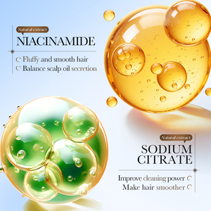 SADOER Champú nutritivo de aceite de coco Control de aceite esponjoso Aceite limpio para el cabello y la suciedad Eliminar la caspa suelta Productos para el cuidado de la piel del cabello - Product Image 3