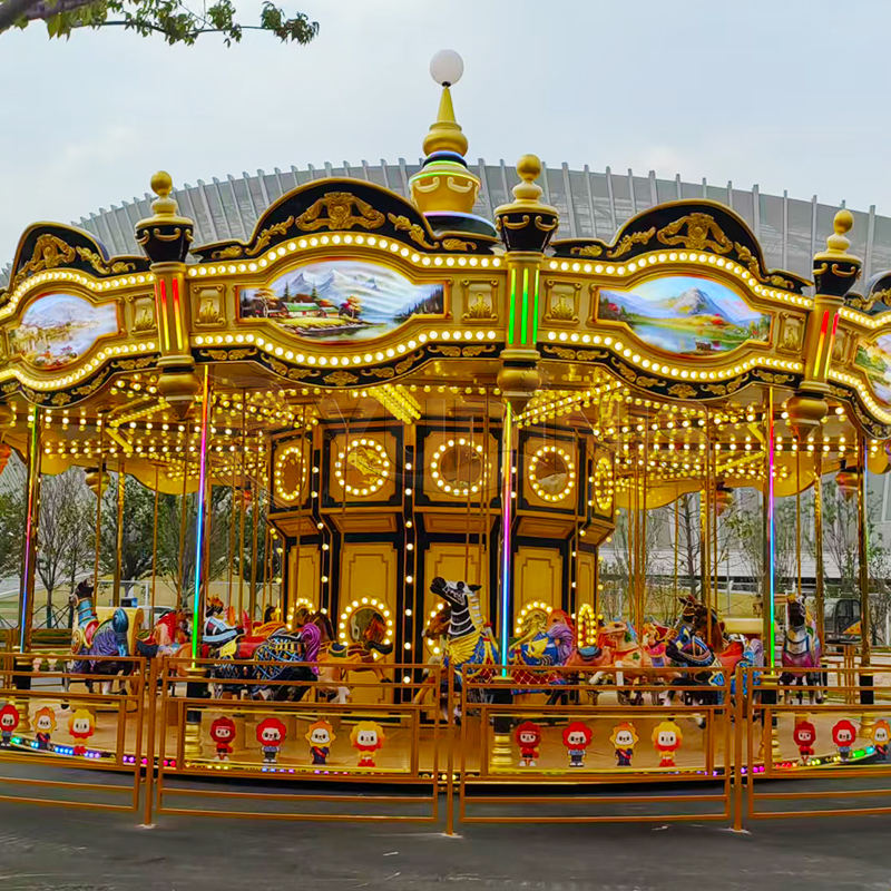 Carousel Horse Ride Carousel Amusement Park Playground Merry Go Round ...