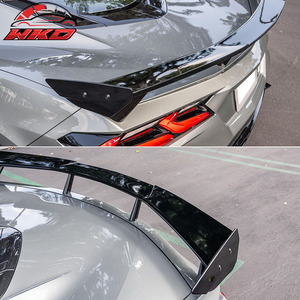 Convient pour Chevrolet Corvette C8 Stingray 2020-2026 Aileron de coffre style High Wing Noir brillant - Product Image 3
