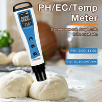 Testeur numérique de pH, EC et température, type stylo, étanche, avec écran ABS, pour tester l'acidité des aliments, du sol, de la pâte et de l'eau