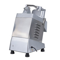 Pemotong Sayur Listrik Efisien Bahan Stainless Steel Mesin Pemotong Sayur dan Buah Multifungsi untuk Mengiris/Memotong Dadu/Mencacah