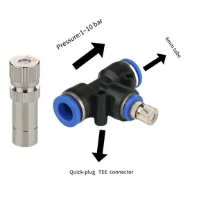 High pressure Spray Nozzle Quick Connect disinfection Spray nozzle for humidification cooling