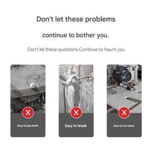 Disque de coupe pour pierre, meuleuse d'angle, lame de scie diamantée à coupe à sec pour céramique, béton, granit et marbre. - Product Image 3