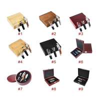 Superbe kit d'ouverture et d'accessoires pour le vin avec coffret en bois, kit cadeau d'accessoires pour le vin et coffret cadeau pour le vin