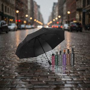 Sombrillas Portable Travel <b>Foldable</b> Compact Custom Logo Paraguas Auto 3 Folding <b>Umbrella</b> Automatic <b>Umbrella</b> with Logo Printing - Product Image 1