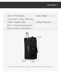 Unisex New Multifunctional 2-<b>Wheel</b> Durable Travel Trolley Luggage Bag <b>Backpack</b> Rucksack Compressible Shoulder Straps - Product Image 4