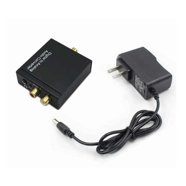 Digital to Analog Converter DAC Coaxial Optical Toslink to Stereo RCA 3.5mm AUX