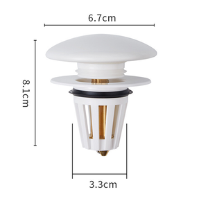 Tapón colador de drenaje emergente Universal moderno de 8mm de profundidad, núcleo de lavabo desechable, filtro de PP para baño, Hotel, duchas, tapón de fregadero - Product Image 3