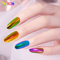 Poudre Pigmentée Super Caméléon Effet Nacré Changeant de Couleur pour Voyage, Effet Miroir Chromé Aurore, Pigments pour Cuir et Nail Art