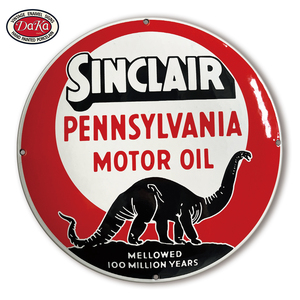 Cổ Điển Giảm Giá Màu Đỏ Đen <span class=keywords><strong>Sinclair</strong></span> Pennsylvania Xăng Dầu Động Cơ Công Ty Bán Chạy Nhất Bán Buôn Men Sứ Dấu Hiệu - Product Image 1