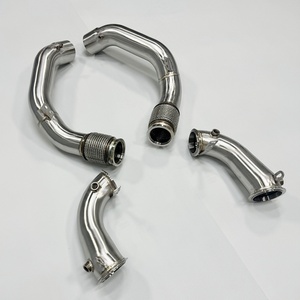 Easy to Install Exhaust Pipe Stainless Steel Straight Downpipe Exhaust Pipe Header for BMW M5 F90 S63 4.4T - Product Image 4