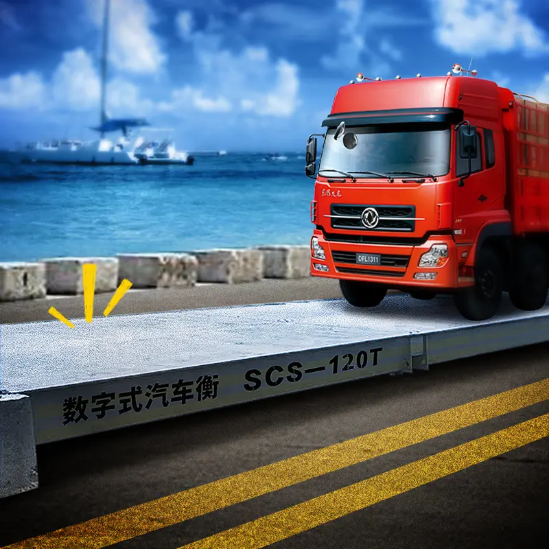 60T 80T 200T Size Load Vehicle Industrial Floor Scale Customized Intelligent Electronics Truck Scale Weighbridge For Sale