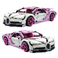 Nouveau MOC brique blocs de construction course coloré Bugatti blocs de construction jouet assemblage enfants cadeau projet modèle RC voiture