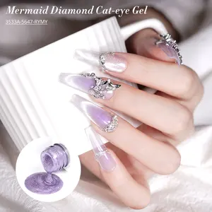 Missgel Gratis Monster Maak Uw Logo Zeemeermin Diamant 36 Kleuren Cat Eye Nail Art Magnetische Uv Gel Nagel Voor Led Cat Eye Gel Polish