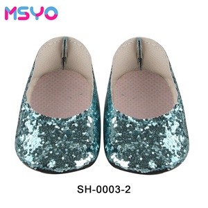 Sapatos de Boneca Bebê em Promoção: Sapatos Rasos com Glitter e Lantejoulas para Bonecas Reborn de 18 Polegadas - Product Image 5