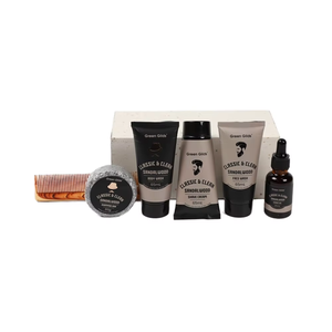 Barre de shampoing personnalisée Huile pour barbe Crème à raser nettoyante pour le visage Boîte en bois Ensembles de soins pour le <span class=keywords><strong>bain</strong></span>-<span class=keywords><strong>douche</strong></span> spa pour hommes - Product Image 4