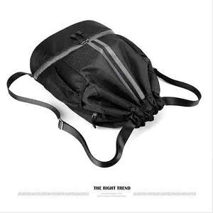 600D <b>Waterproof</b> Custom Logo Outdoor Gym Sport <b>Bag</b> With Shoe Compartment Training Basketball Soccer <b>Drawstring</b> <b>Bag</b> - Product Image 6