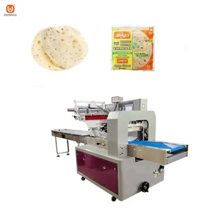 Chất lượng cao tortillas dòng chảy máy đóng gói tự động trở lại niêm phong Pancake chapati máy đóng gói ngang - Product Image 1