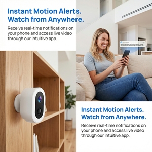 กล้องวงจรปิดไร้สาย 3MP WiFi แบตเตอรี่ 100% พร้อมไฟสปอตไลท์ PIR เสียงสองทาง ใช้งานได้นาน บันทึกข้อมูลบน Cloud และบันทึกข้อมูลลงการ์ด <span class=keywords><strong>TF</strong></span> ขายส่งจากโรงงาน - Product Image 6