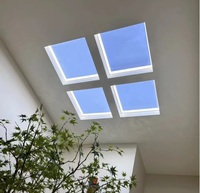Lampe LED encastrée à lumière artificielle intérieure, CRI élevé, effet ciel bleu, faux puits de lumière, panneau de plafond virtuel