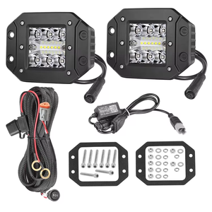 Feux de brouillard Raptor à LED RGB personnalisables, étanches IP67, 3600LM, avec modes halo blanc et Flow Trip Row Chips, pour tout-terrain - Product Image 2