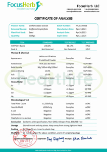 Healthife USA Kho Nhà cung cấp griffonia chiết xuất hạt 98% 5-htp 5-<span class=keywords><strong>hydroxytryptophan</strong></span> bột 98% 5-htp - Product Image 3