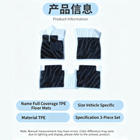 Tapis de sol double couche en TPE, tapis ciel étoilé, doublure de coffre résistante à l'usure, tapis pour accessoires intérieurs de voiture ORA 5 2026