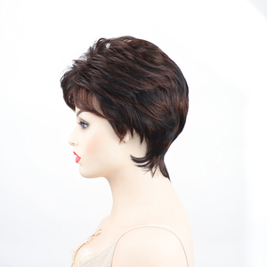 <span class=keywords><strong>Peluca</strong></span> de moda para mujer, estilo <span class=keywords><strong>abuela</strong></span>, color gris, sin pegamento, para cosplay, venta al por mayor de fábrica, estilo europeo y americano - Product Image 3