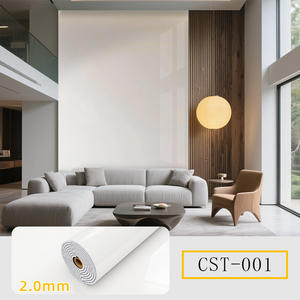Pegatinas de pared de mármol de imitación autoadhesivas-PVC moderno chapado en oro resistente al fuego para decoración de fondo de TV - Product Image 6