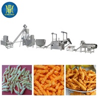 Ligne de production industrielle entièrement automatique pour Kurkure, Cheetos, et autres produits alimentaires à base de maïs, machines de fabrication multi-capacités pour Nik Naks