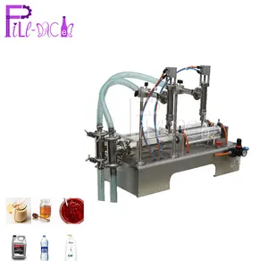 Semi auto 1 head pneumatic liquid filling line for metal pail oil