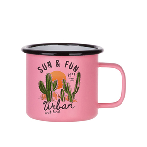 Logo personnalisé 12oz tasse à café tasse en émail mat pour le camping et les voyages - Product Image 4