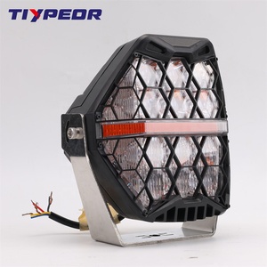 TIYPEOR 120W feux de croisement ambre DRL lumière de conduite 7 pouces tout-terrain lumière 7 ''hors route lumière pour Jeep Suv Atv Utv camion - Product Image 4